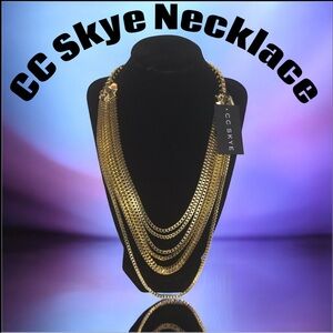 CC Skye The Goldie Statement Strand Necklace NWT